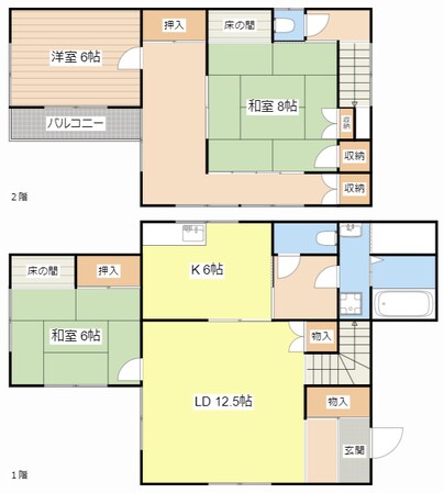 和邇高城　T貸家の物件間取画像